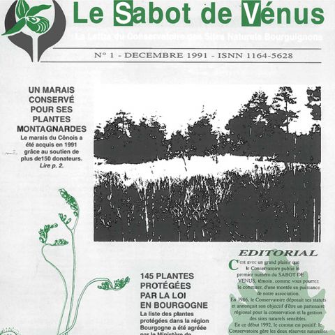 Couverture Sabot de Vénus n°1