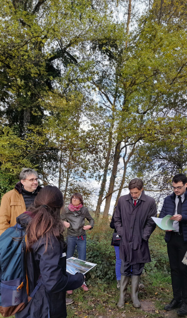 Inauguration d'un nouvel aménagement de site naturel