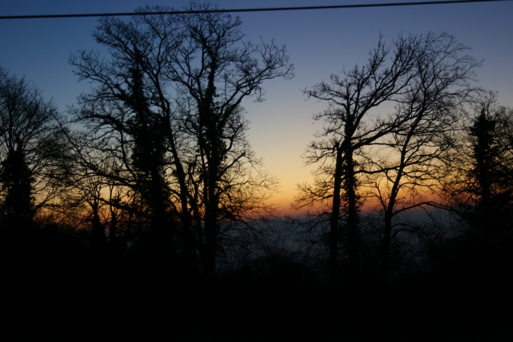 Coucher de soleil sur le bocage
